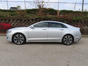 Grey Honda Civic Type R with dark car window tinting in Trussville.